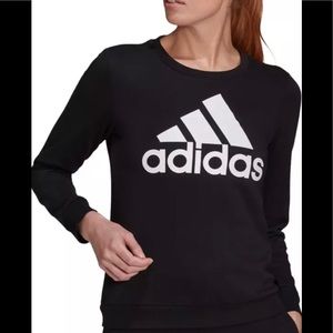 Women's adidas Badge of Sport French-Terry Sweatshirt - Black - Medium NWT